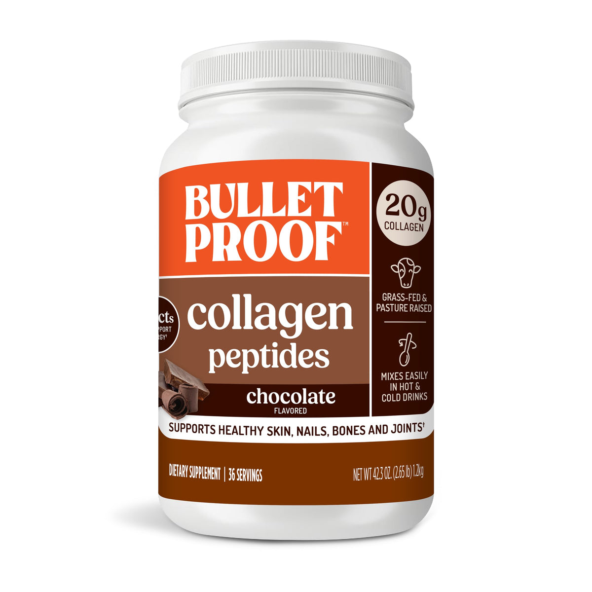 Bulletproof Unflavored Collagen Peptides Protein Powder, 17.6 oz