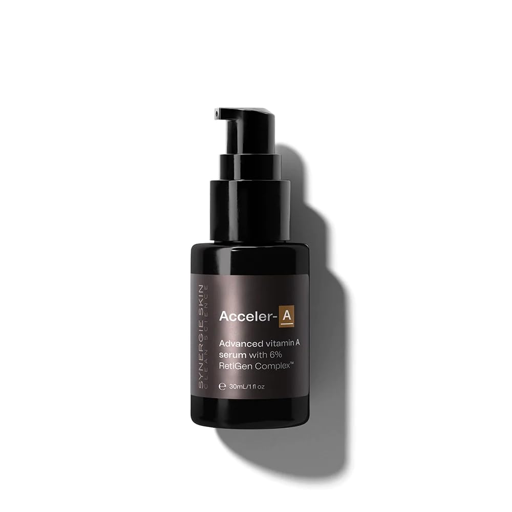 Synergie Skin Acceler-A Anti-aging Serum, Retinol Serum for Face and Neck, Reduces Wrinkles, Australian Made