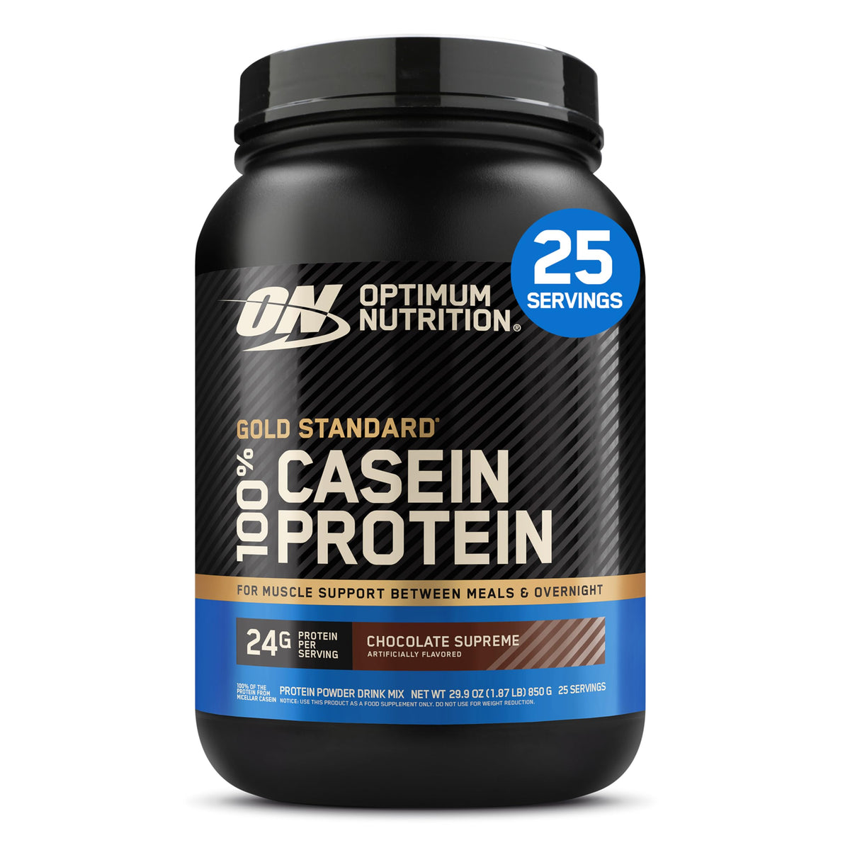 Optimum Nutrition Gold Standard Casein Protein Powder Chocolate Supreme 4LB