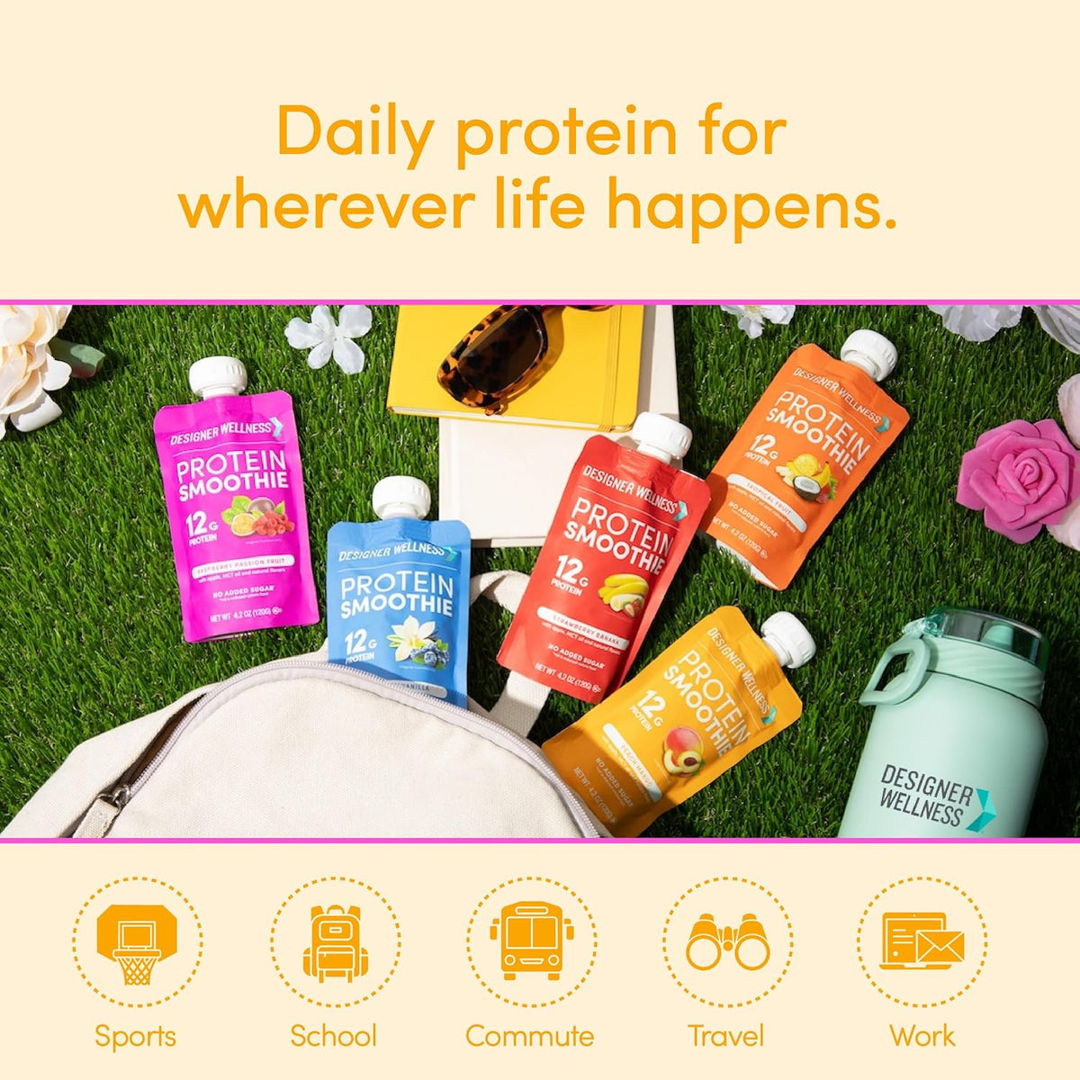 Designer Wellness, Mixed Variety, Protein Smoothie, 12g Whey, 12 ct